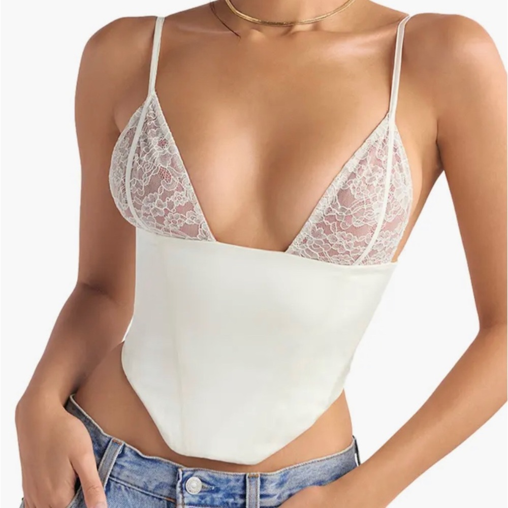 House of CB emilee lace and satin corset